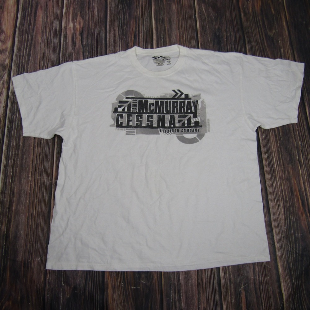 Jamie McMurray Shirt Mens 2XL White NASCAR‎ Racing Cessna Chase Authentics Tee